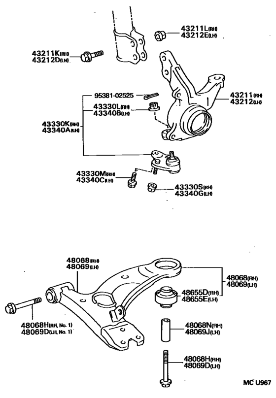 Front Axle Arm & Steering Knuckle