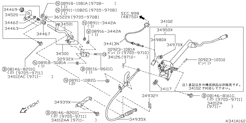 Transmission control & linkage