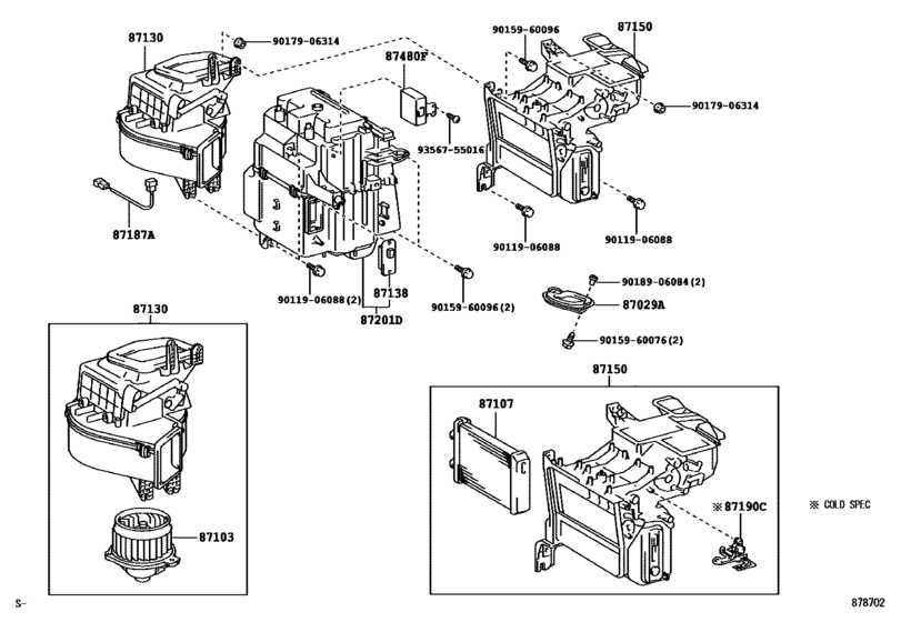 Heating & Air Conditioning - Heater Unit & Blower