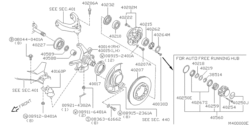 Front axle