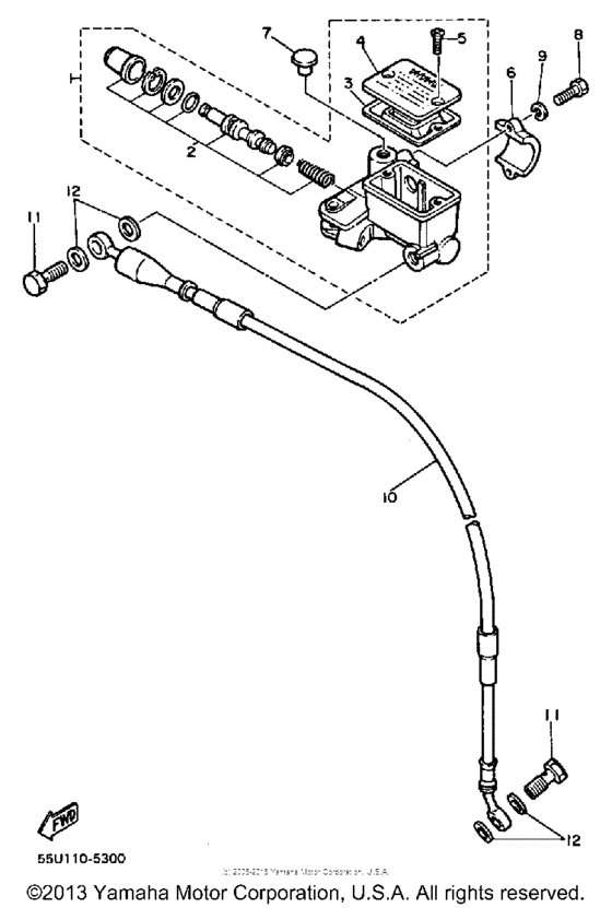 Front master cylinder
