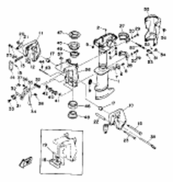 Upper casing bracket