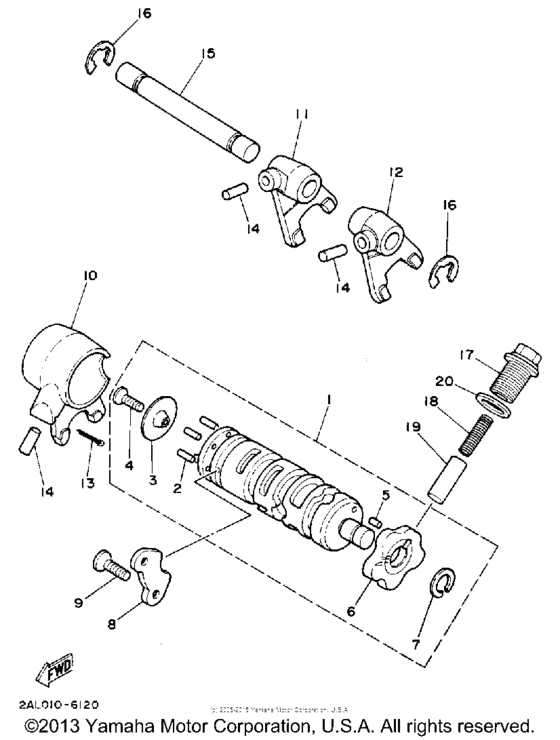 Shift cam - fork