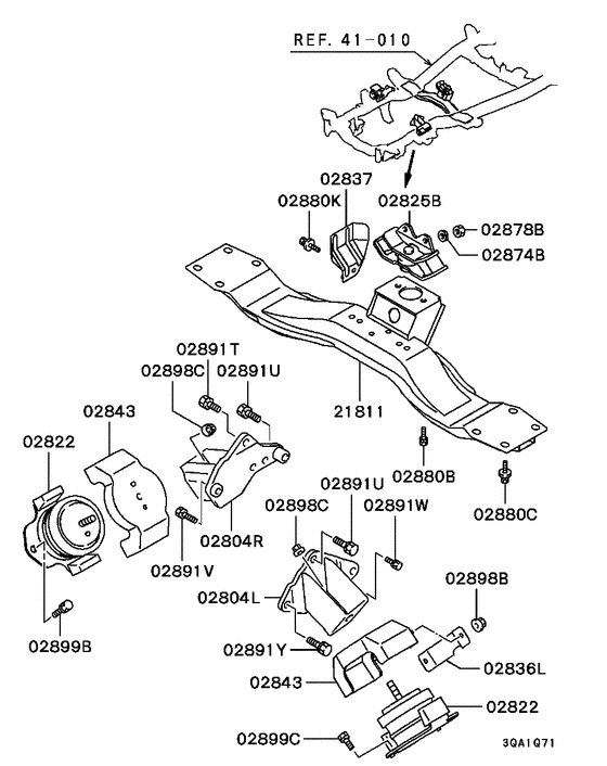 Engine mounting & support