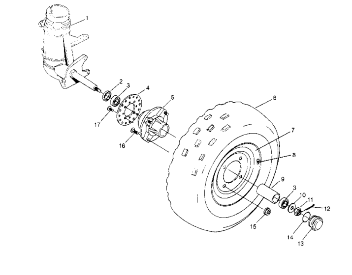 Front wheel assembly