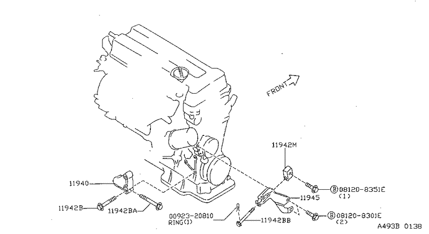 Power steering pump mounting
