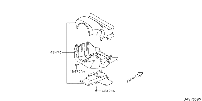 Steering column shell cover