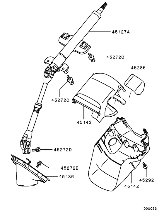 Steering column & cover