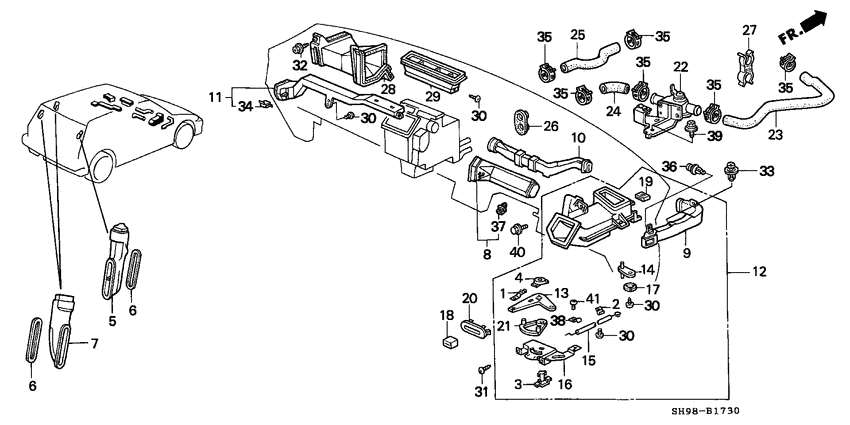 Water valve/duct