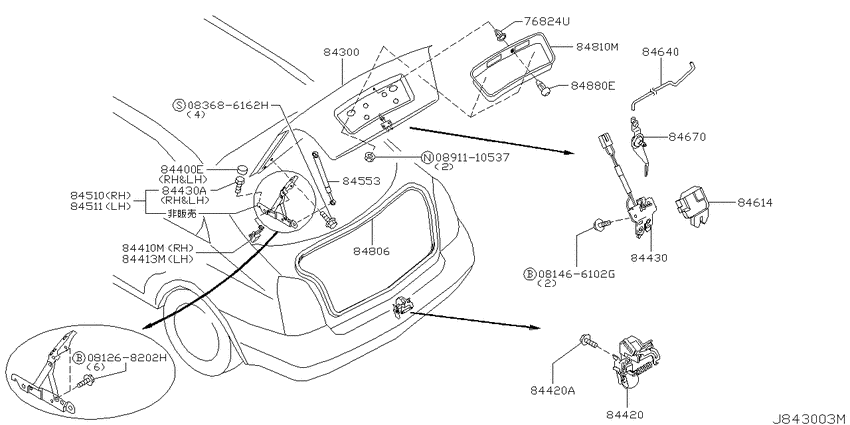Trunk lid & fitting