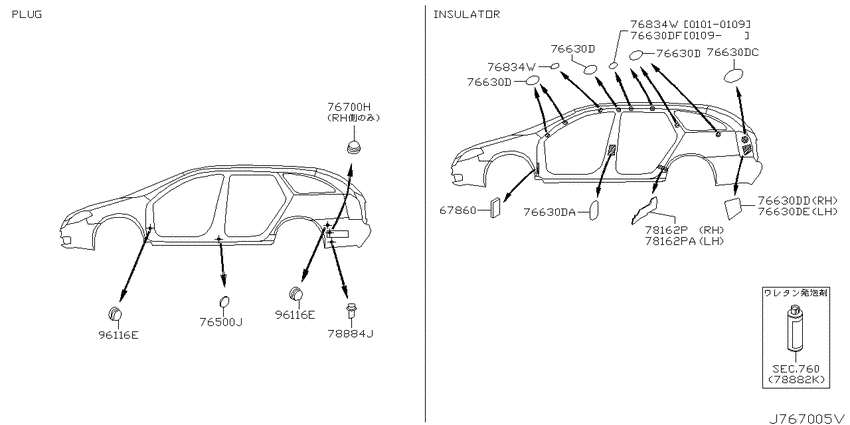 Body side fitting