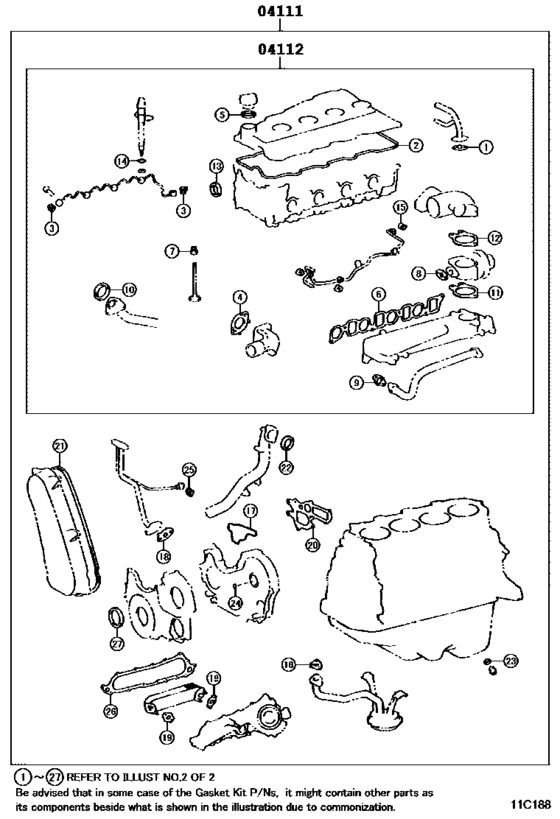 Engine Overhaul Gasket Kit