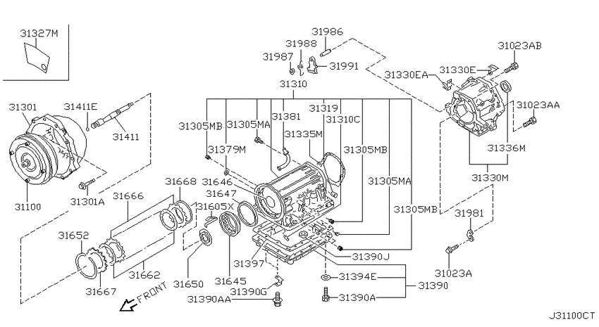 Torque converter,housing & case