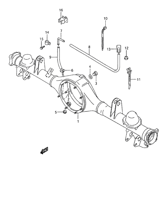 Axle housing
