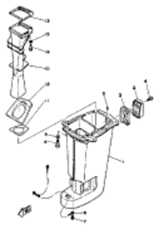 Upper casing