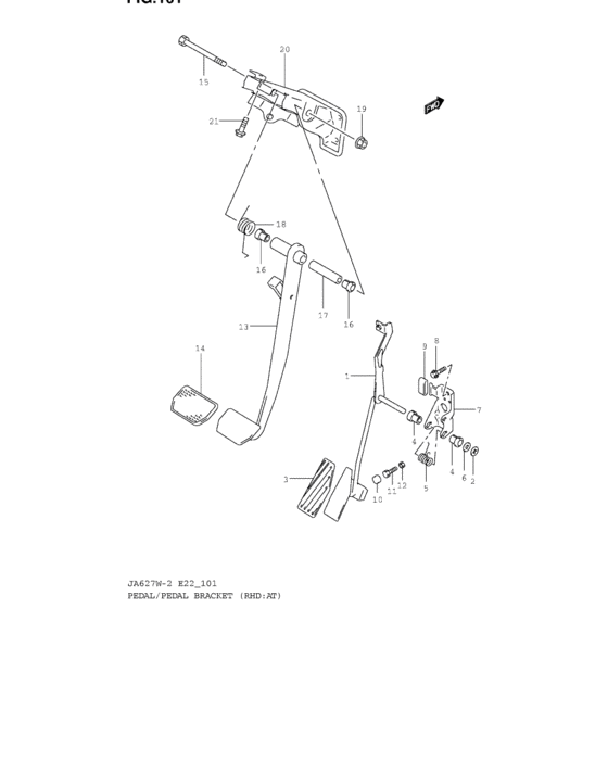 Pedal and pedal bracket