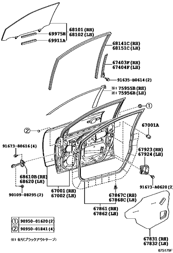 Front Door Panel & Glass
