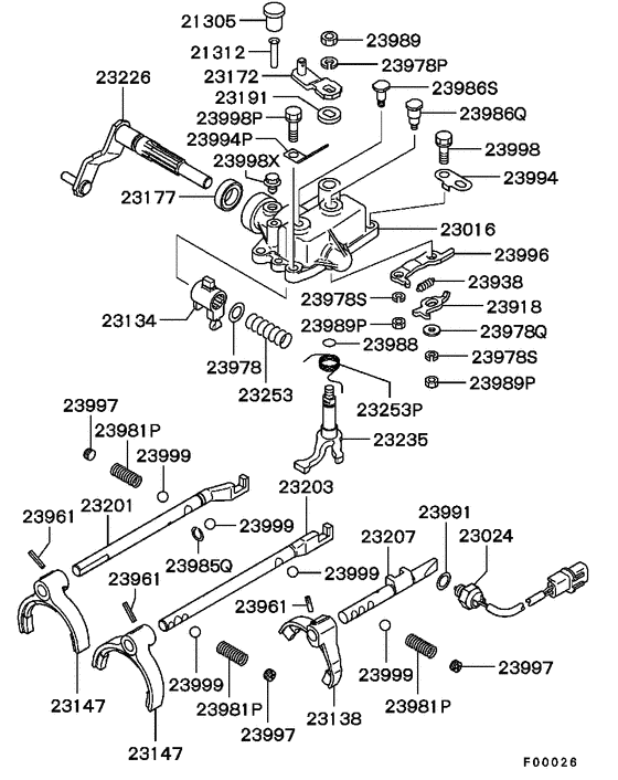 M/t gearshift control