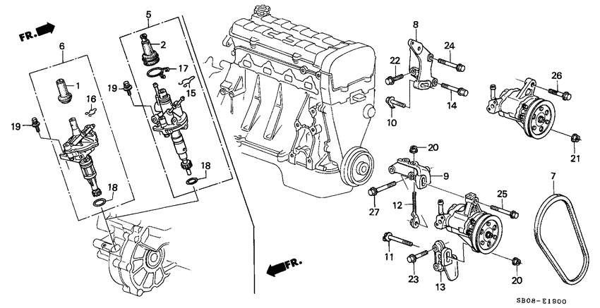P.s. pump/speed sensor