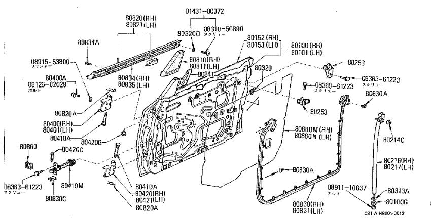 Front door panel