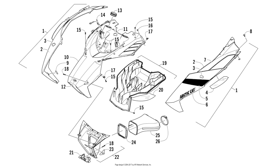 Hood And Air Intake Assembly