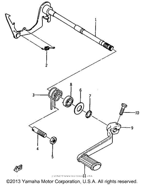 Shift shaft