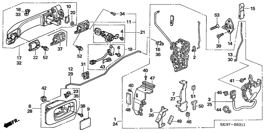 Front door locks/ outer handle
