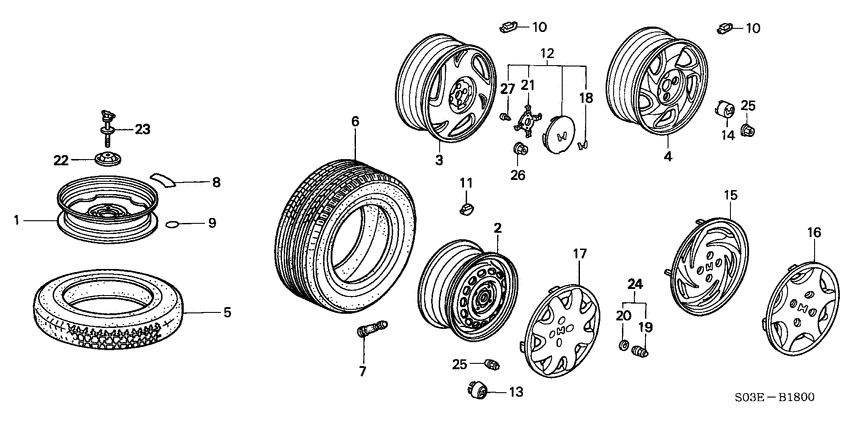 Tire/wheel disk