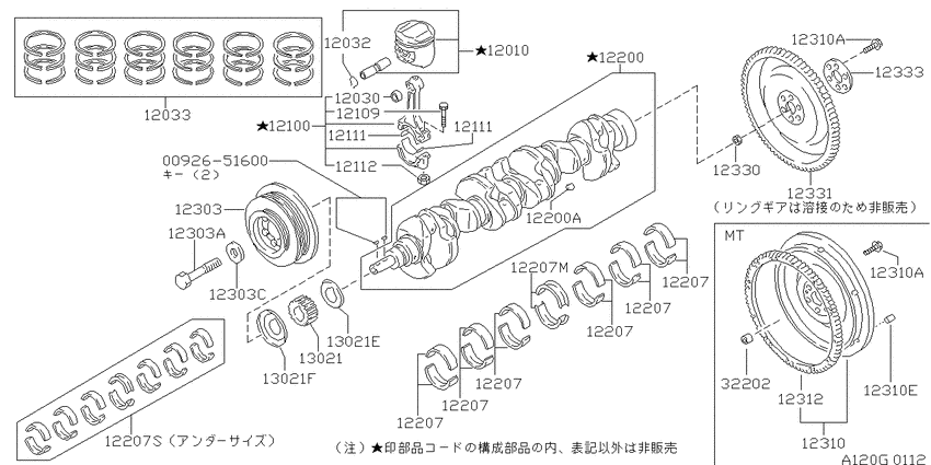 Piston,crankshaft & flywheel