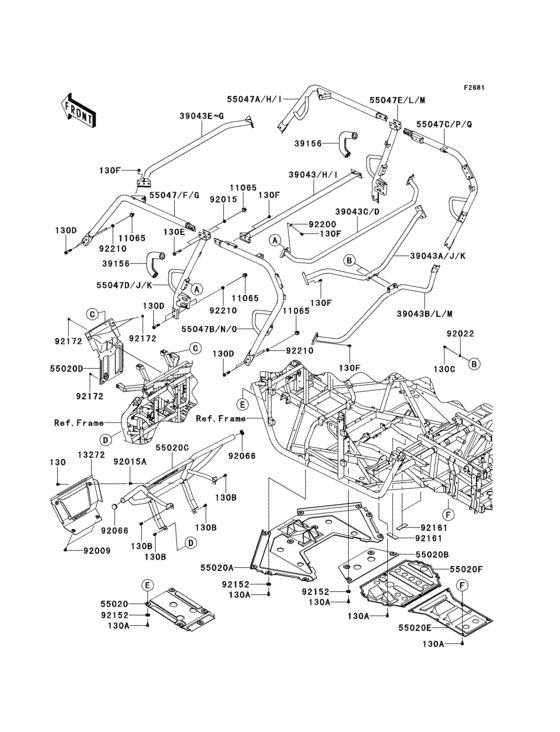Guards/cab frame(1/2)