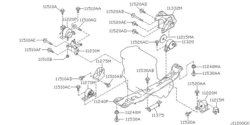 Engine & transmission   mounting