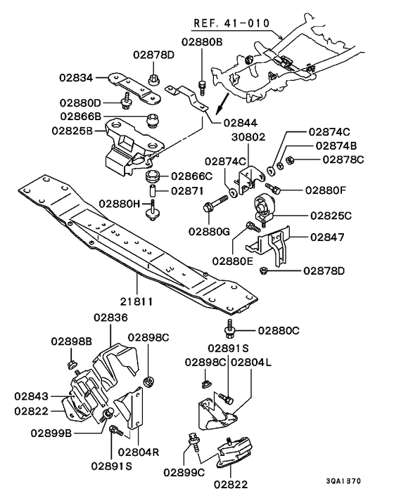 Engine mounting & support
