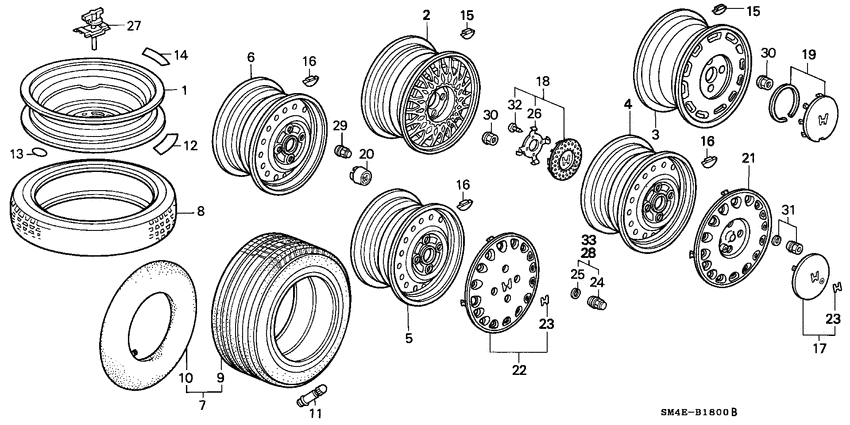 Tire/wheel disks