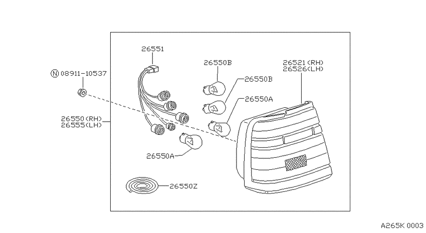 Rear combination lamp