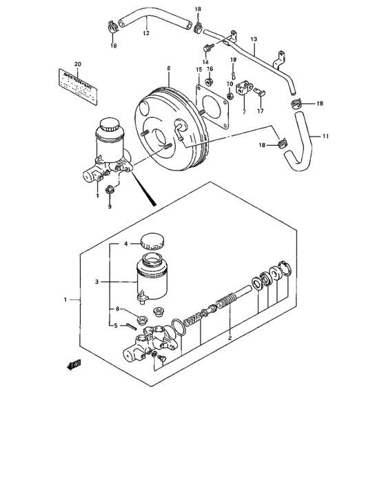 Brake master cylinder