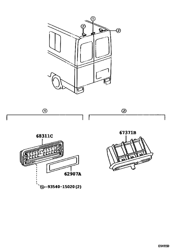 Rear Ventilator & Roof Ventilator