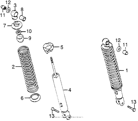 Rear shock absorber