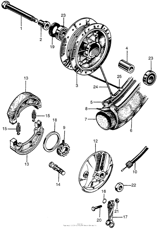 Ca175 front wheel