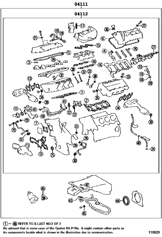 Engine Overhaul Gasket Kit