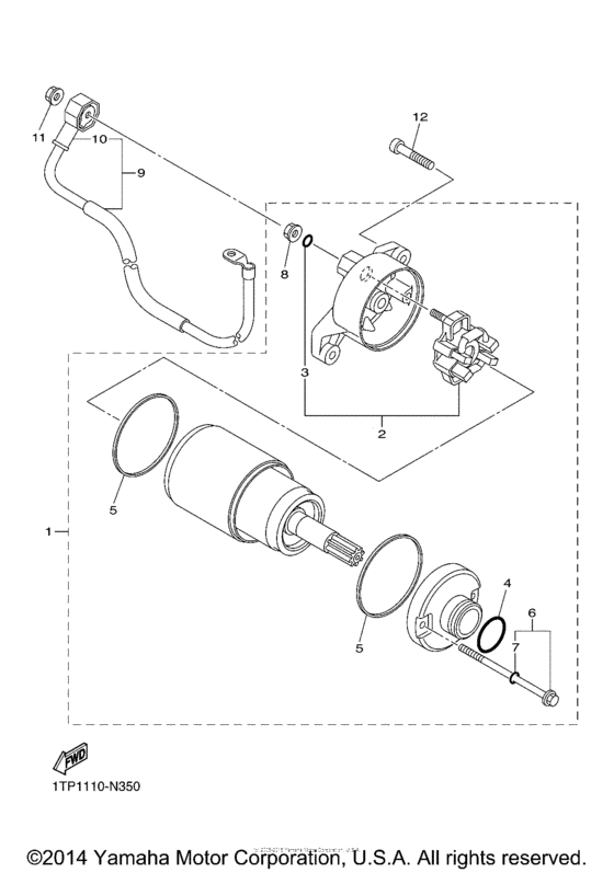 Starting motor