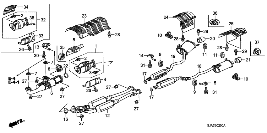 Exhaust pipe/silencer