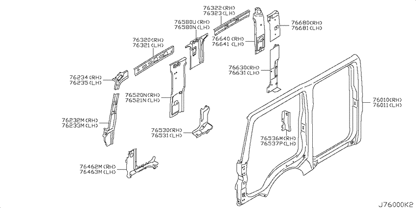 Body side panel