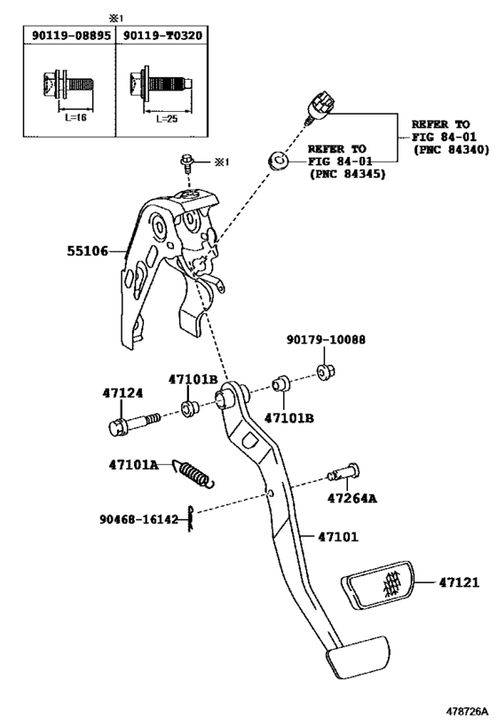 Brake Pedal & Bracket