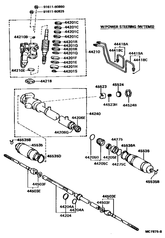 Front Steering Gear & Link