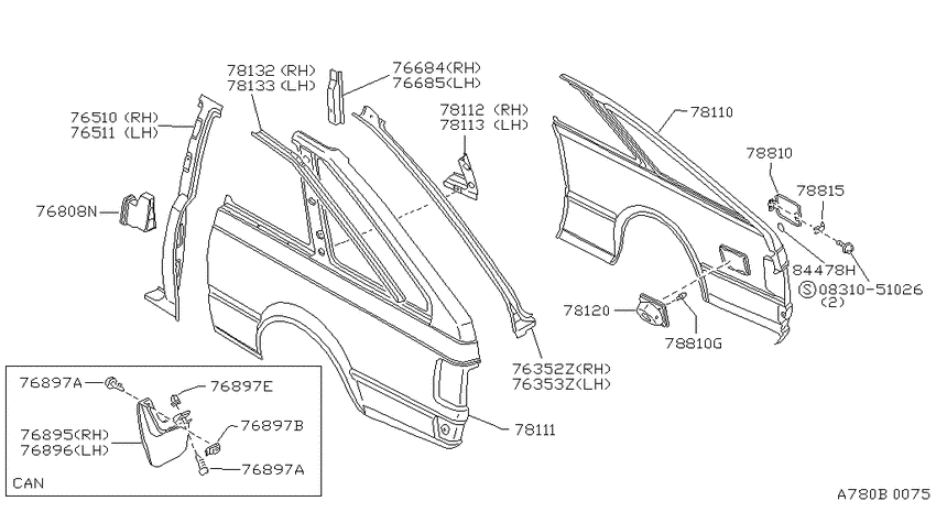 Rear fender & fitting