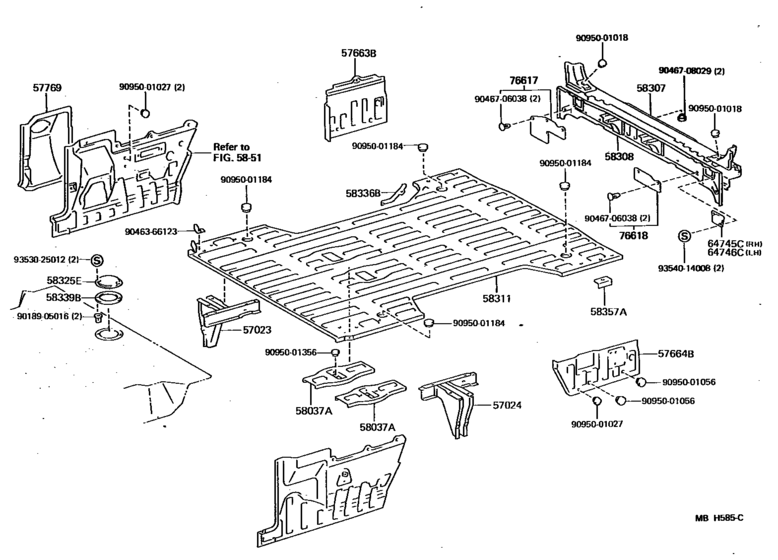 Rear Floor Panel & Rear Floor Member