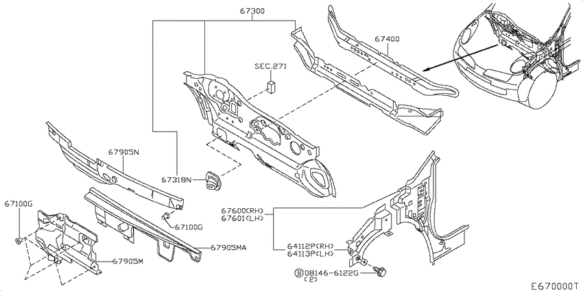 Dash panel & fitting
