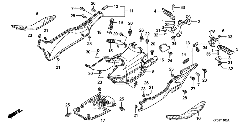 Floor panel/center cover