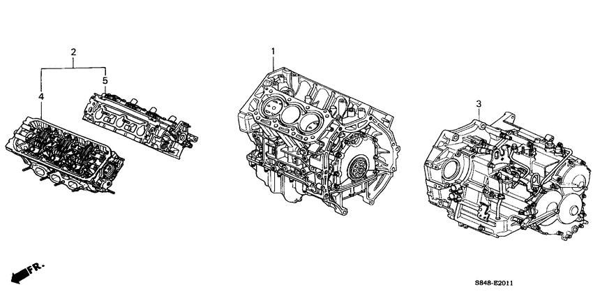Engine assy./ transmission assy.