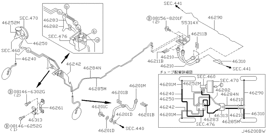 Brake piping & control
